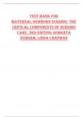 Test Bank for Maternal-Newborn Nursing The Critical Components of Nursing Care, 3rd Edition, Roberta Durham, Linda Chapman.pdf