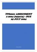 TPS2601 Assignment 2 2024 (653273) - DUE 25 July 2024