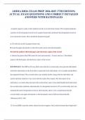 AHIMA RHIA EXAM PREP 2024-2025 &lpar;7TH EDITION&rpar; ACTUAL EXAM QUESTIONS AND CORRECT DETAILED ANSWERS WITH RATIONALES