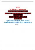 OCR  GCSE (9–1) History B (Schools History Project)  J411/33: Viking Expansion, c.750-c.1050 with Living under Nazi Rule, 1933-1945  QUESTION PAPER AND MARK SCHEME FOR JUNE 2023 (MERGED) 