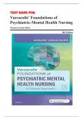 TEST BANK FOR Varcarolis' Foundations of Psychiatric Mental Health Nursing: A Clinical Approach 8th Edition by Margaret Jordan Halter 9780323389679 Chapter 1-36 Complete Guide.
