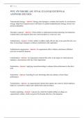 WPC 470 MOORE ASU FINAL EXAM QUESTIONS &  ANSWERS 2023&sol;2024