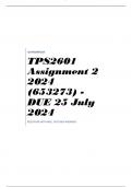 TPS2601 Assignment 2 2024 (653273) - DUE 25 July 2024