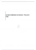 AQA  GCSE COMBINED SCIENCE: TRILOGY High  QUESTION PAPER FOR JUNE 2023