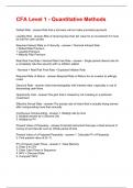 CFA Level 1 - Quantitative Methods