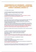 FUNDAMENTALS OF INSURANCE - LICENSING EXAM 2 2024&vert; ACTUAL EXAM QUESTIONS AND CORRECT ANSWERS&vert; GRADED A&plus;