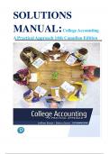 Test Bank for College Accounting A Practical Approach 14th Canadian Edition Jeffrey Slater, Debra Good