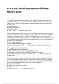 Advanced Health Assessment Midterm Review Exam Questions And Answers