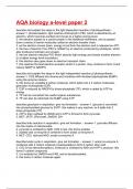 AQA biology a-level paper 2