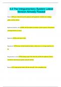 3&period;2 The Integumentary System Latest Version Already Passed
