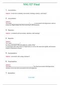 NSG 527 Final &lpar;Latest 2024 &sol; 2025&rpar; Questions & Answers with rationales 