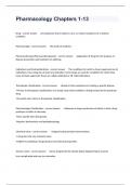 Pharmacology Chapters 1-13 Exam Questions With Complete Answers All Correct&sol;2024&period;