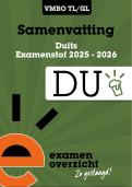 Samenvatting Duits Examen VMBO TL&sol;GL 2026