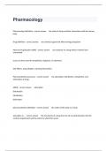 Pharmacology Study Guide With Actual Answers Well Elaborated&sol;2024&period;