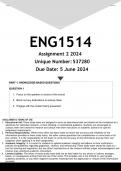 ENG1514 Assignment 2 (QUALITY ANSWERS) 2024