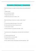 Prometric CNA Exam 1 Questions