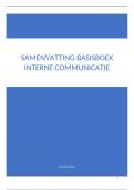 Samenvatting Basisboek Interne Communicatie ( 1 )