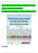 TEST BANK For Public / Community Health and Nursing Practice: Caring for Populations, 2nd Edition, Christine L. Savage, Verified Chapters 1 - 22, Complete Newest Version