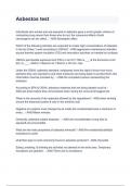 Asbestos test with complete solution