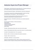 Asbestos Supervisor Project Manager with complete solution