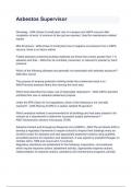 Asbestos Supervisor with complete solution