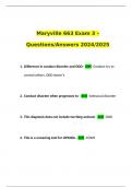 Maryville 663 Exam 3