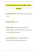 Foundations Final Exam