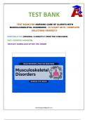 Muscle skeletal disorders Nursing Test Bank &vert;Nursing care of clients with musculoskeletal disorders Test Bank