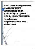 ENG1501 Assignment 2 (COMPLETE ANSWERS) 2024 (371427) - 11 June 2024; 100% TRUSTED workings, explanations and solutions