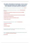 EPA RISK ASSESSOR EXAM 2024-2025&sol; ACTUAL EXAM WITH 250&plus; QUESTIONS AND CORRECT DETAILED AND VERIFIED ANSWERS&sol;ALREADY GRADED A&plus;