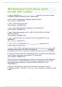 TEXAS Notary Public Study Guide Solved 100&percnt; Correct