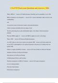 USA PTP Final exam Questions and Answers &vert; 2024