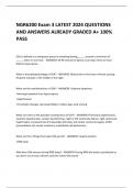 NGR6200 Exam 3 LATEST 2024 QUESTIONS AND ANSWERS ALREADY GRADED A+ 100% PASS 