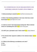 PA COSMETOLOGY EXAM 2024 QUESTIONS AND ANSWERS| ALREADY PASSED AND SCORED A+