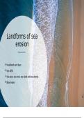 Processes Of Sea Erosion, transportation, and deposition