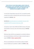 XCEL TESTING SOLUTIONS-LOUISIANA LIFE AND HEALTH EXAM 2024&sol;ACTUAL 200 EXAM QUESTIONS WITH VERIFIED ANSWERS AND RATIONALES&sol;A&plus; GRADE