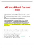 ATI Mental Health Proctored Exam 2024
