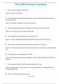 NSG  6006 Exams Set &lpar;Latest 2024 &sol; 2025&rpar; Questions & Answers with rationales 