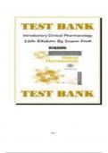 TESTBANK -- STUDY GUIDE TO ACCOMPANY INTRODUCTORY CLINICAL PHARMACOLOGY TWELFTH EDITION BY SUSAN M FORD &vert;&vert; ALL 21 CHAPTERS INCLUDED