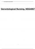 Gerontology NSG 4067 Questions with Complete Solutions.docx