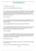 NSG 6420 &lpar;  bundle&rpar; Final 1&comma;2&comma;3 Graded A&plus; Solved 100&percnt; Correct  TEST BANK &vert; Updated 2024 &vert; 