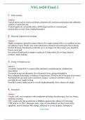 NSG 6420 Final 2 &lpar;Latest 2024 &sol; 2025&rpar; Questions & Answers with rationales