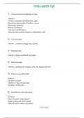 NSG 6420 GI &lpar;Latest 2024 &sol; 2025&rpar; Questions & Answers with rationales