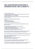 DML EXAM REVIEW QUESTIONS & ANSWERS RATED 100&percnt; CORRECT&excl;&excl;