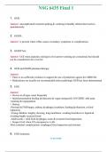 NSG 6435 Final 1 &lpar;Latest 2024 &sol; 2025&rpar; Questions & Answers with rationales