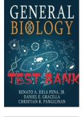 TESTBANK -- GENERAL BIOLOGY BY BENATO A. DELA PENA,JR. DANIEL E. GRACILLA, CHRISTIAN R. PANGILINA || ALL CHAPTERS INCLUDED