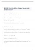 HVAC Electrical Test Exam Questions And Answers   Current flow is -     ans-the flow of electrons in the circuit