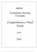 (FORTIS) NUR206 COMMUNITY NURSING CONCEPTS COMPREHENSIVE FINAL EXAM Q & S
