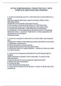 ATI RN COMPREHENSIVE  PREDICTOR 2019 1 WITH  COMPLETE QUESTIONS AND ANSWERS