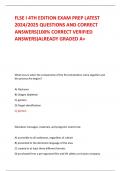 FLSE I 4TH EDITION EXAM PREP LATEST 2024&sol;2025 QUESTIONS AND CORRECT ANSWERS&lpar;100&percnt; CORRECT VERIFIED ANSWERS&rpar;ALREADY GRADED A&plus;